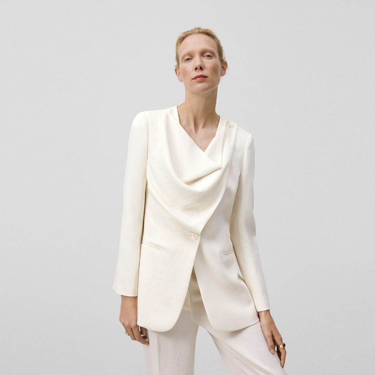 ADOLFO DOMINGUEZ - Blazer Cuello Mujer Adolfo Dominguez