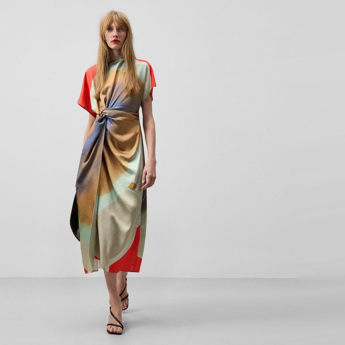 ADOLFO DOMINGUEZ - Vestido Largo Estampado Mujer Adolfo Dominguez