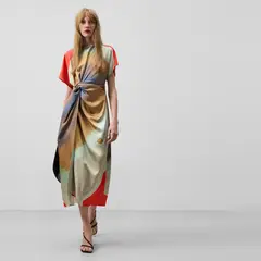 ADOLFO DOMINGUEZ - Vestido Largo Estampado Mujer