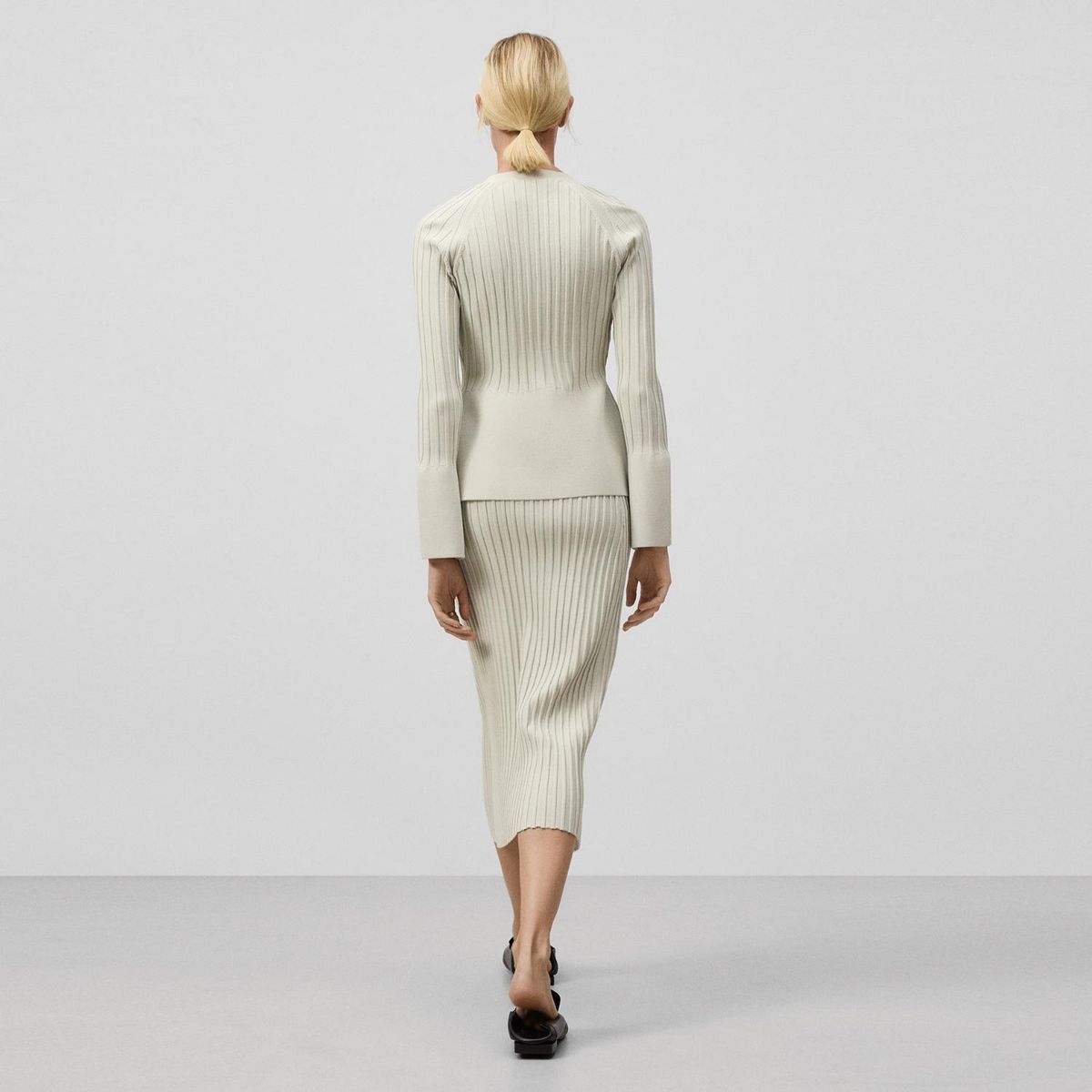 ADOLFO DOMINGUEZ - Falda Midi Mujer Adolfo Dominguez