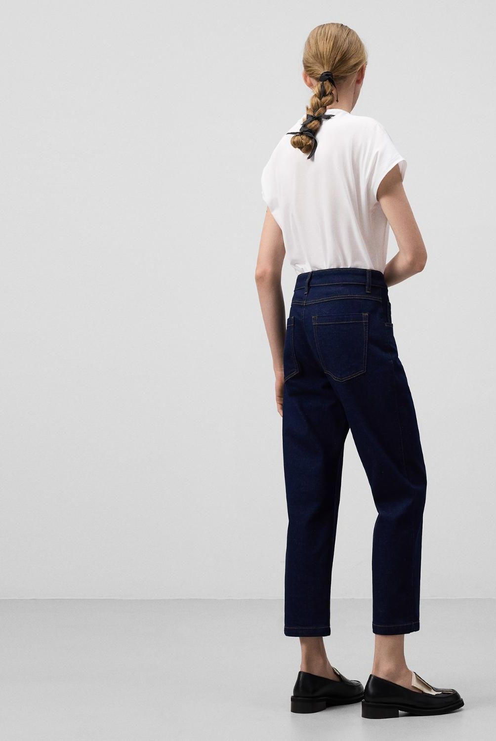 ADOLFO DOMINGUEZ - Pantalón Crop Algodón Mujer Adolfo Dominguez