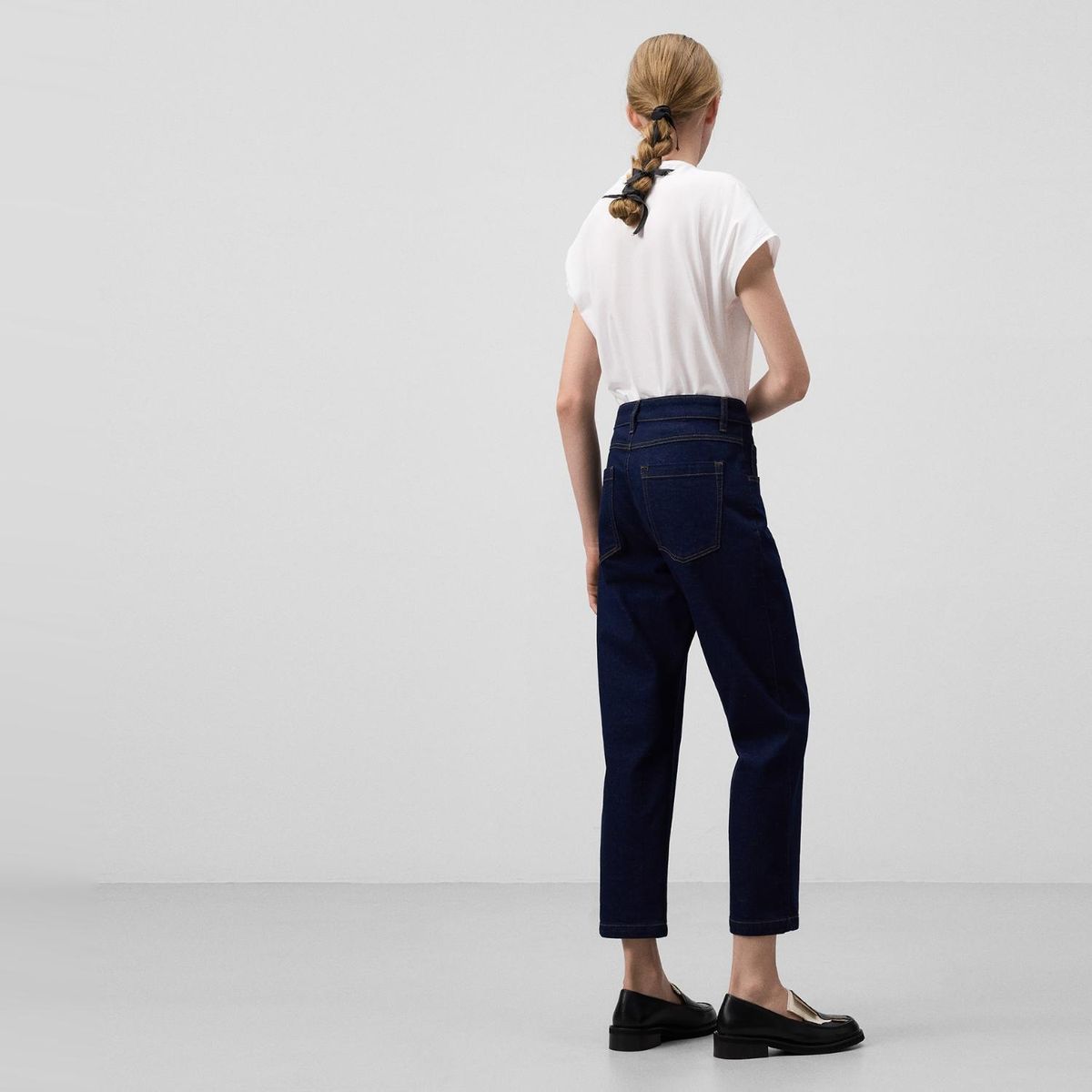 ADOLFO DOMINGUEZ - Pantalón Crop Algodón Mujer Adolfo Dominguez