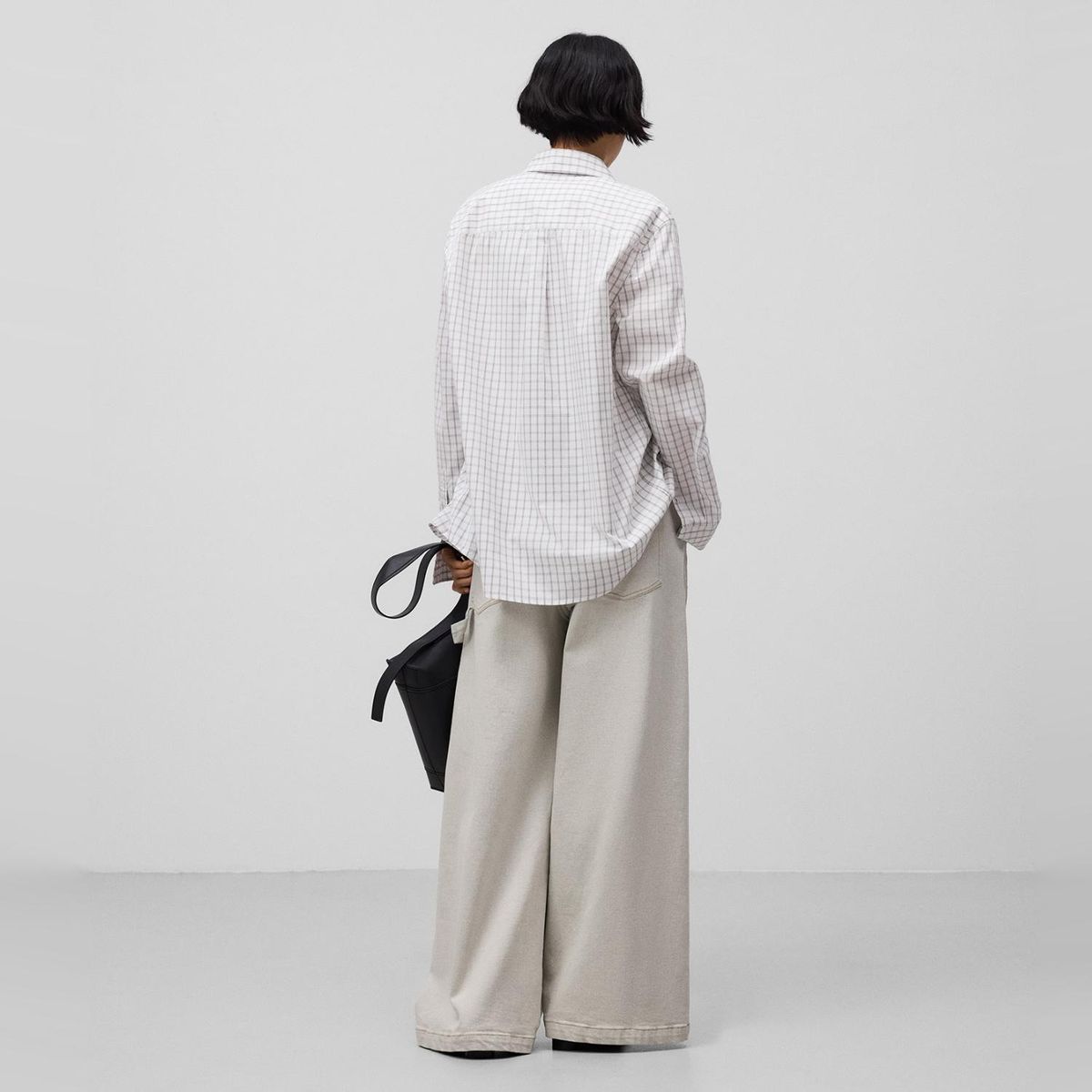 ADOLFO DOMINGUEZ - Pantalón Ancho Algodón Mujer Adolfo Dominguez