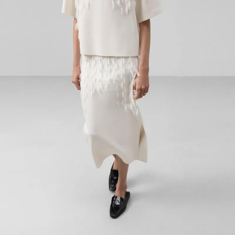 ADOLFO DOMINGUEZ - Falda Midi Mujer Adolfo Dominguez