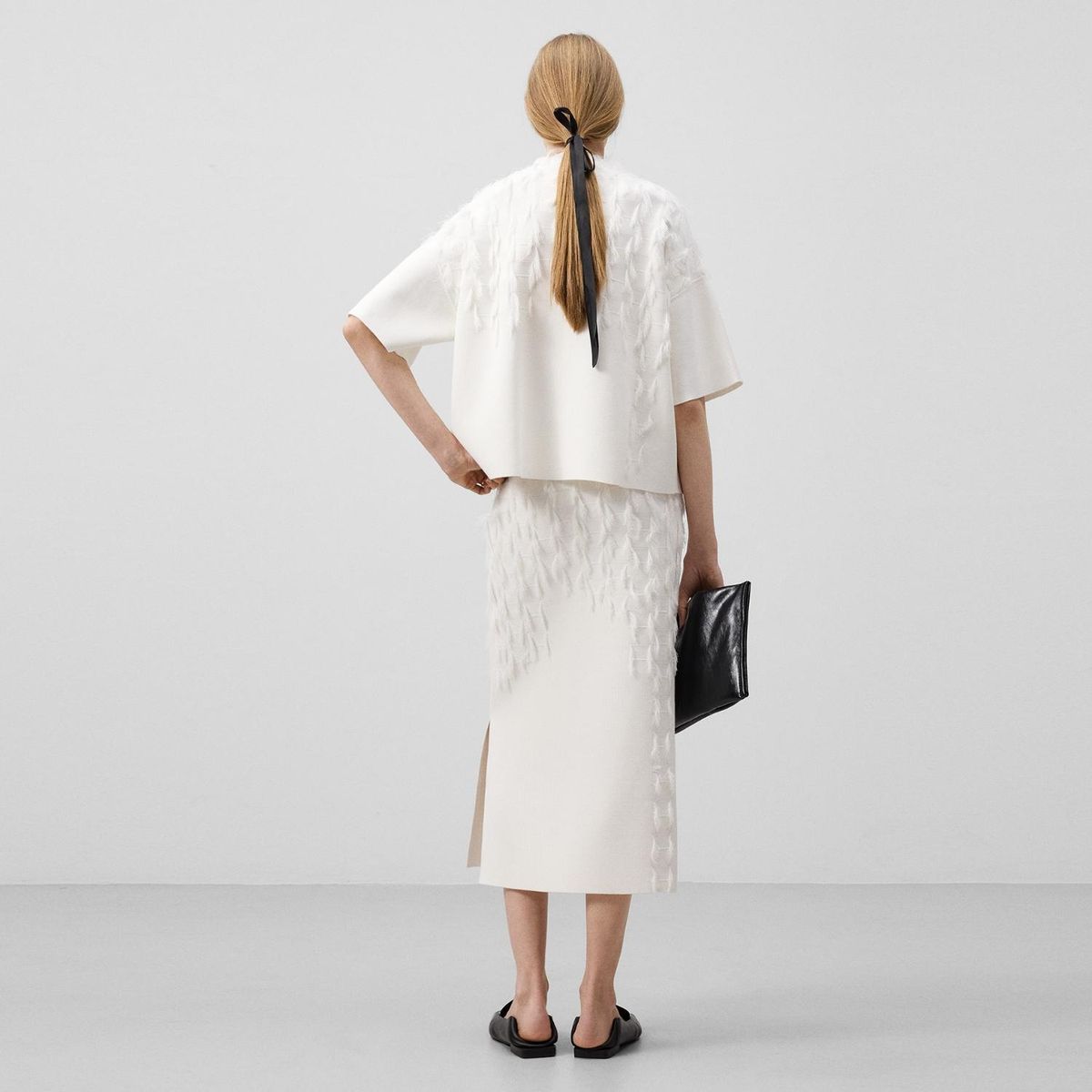 ADOLFO DOMINGUEZ - Falda Midi Mujer Adolfo Dominguez