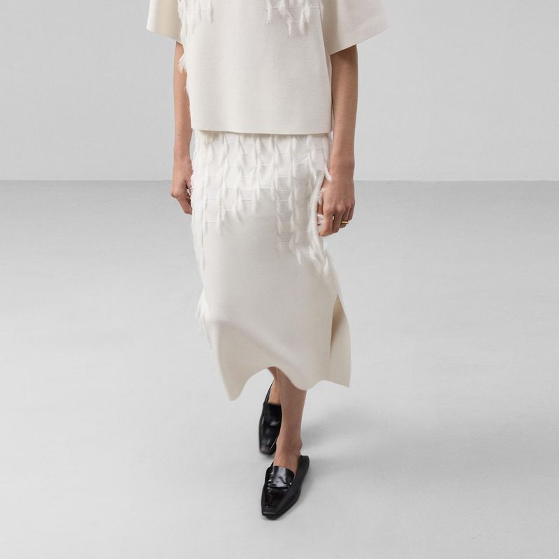 ADOLFO DOMINGUEZ - Falda Midi Mujer Adolfo Dominguez