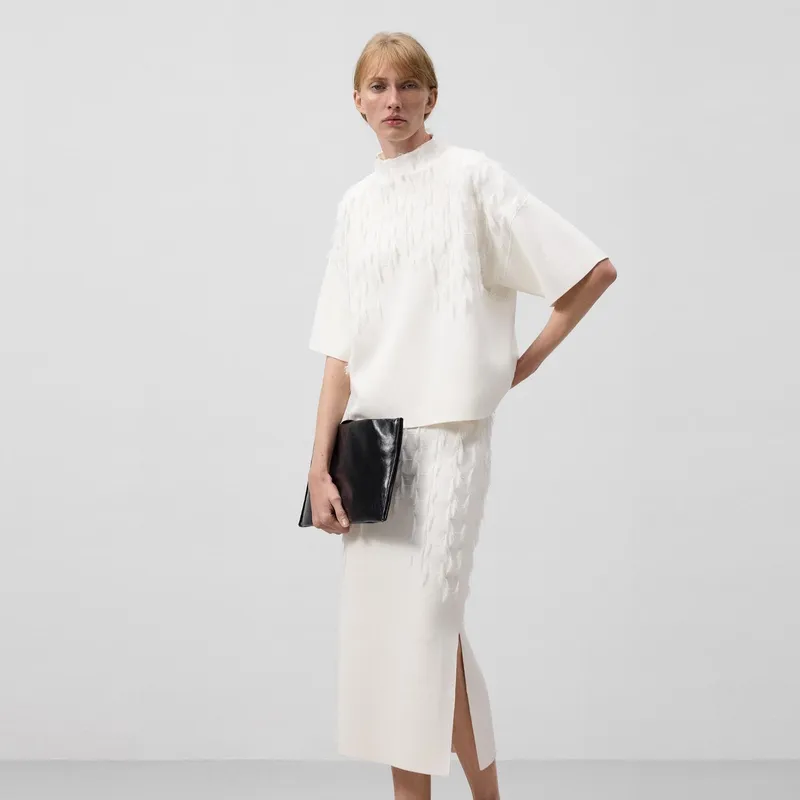 ADOLFO DOMINGUEZ - Blusa Manga Corta Mujer Adolfo Dominguez