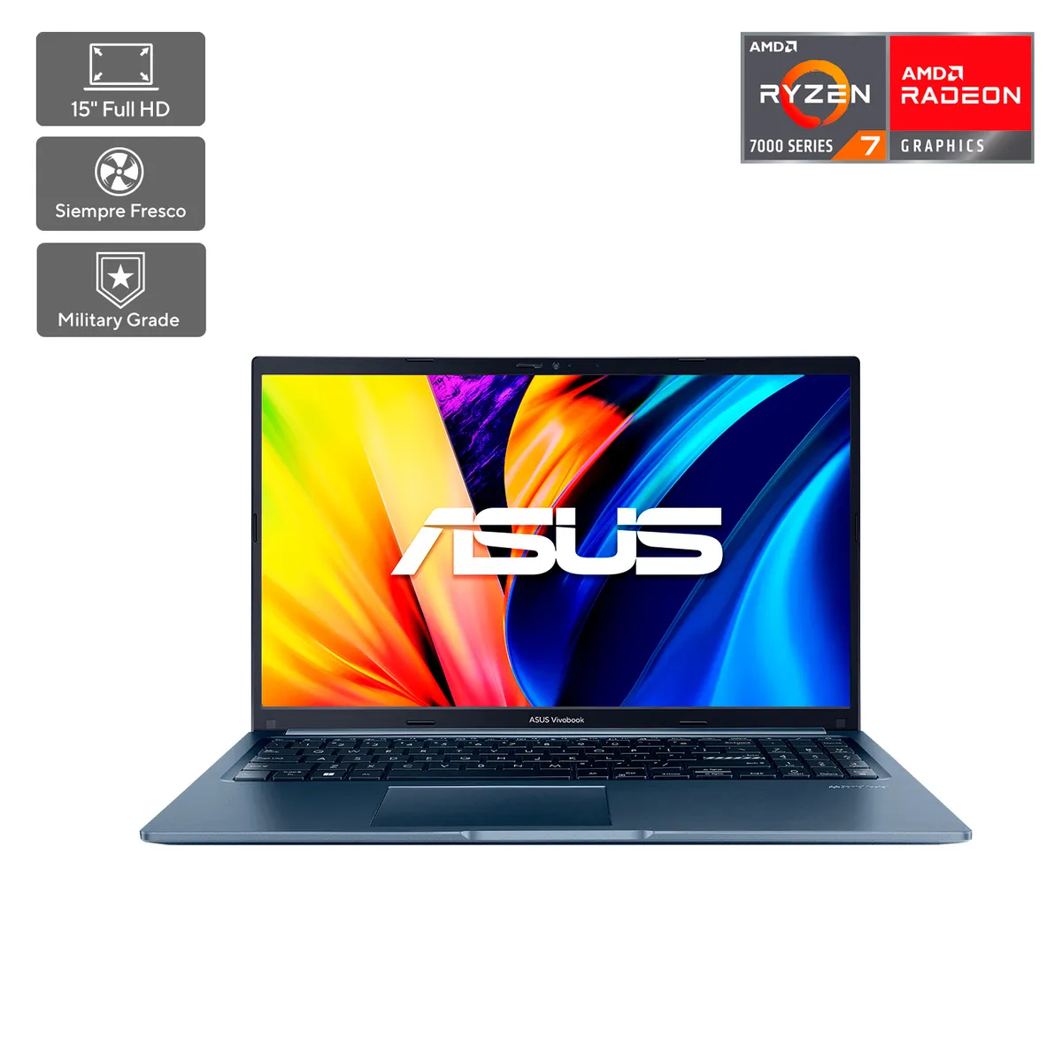 ASUS - Notebook Asus Vivobook 15 M1502 AMD Ryzen 7 16GB RAM 512GB SSD 15.6” FHD 60Hz