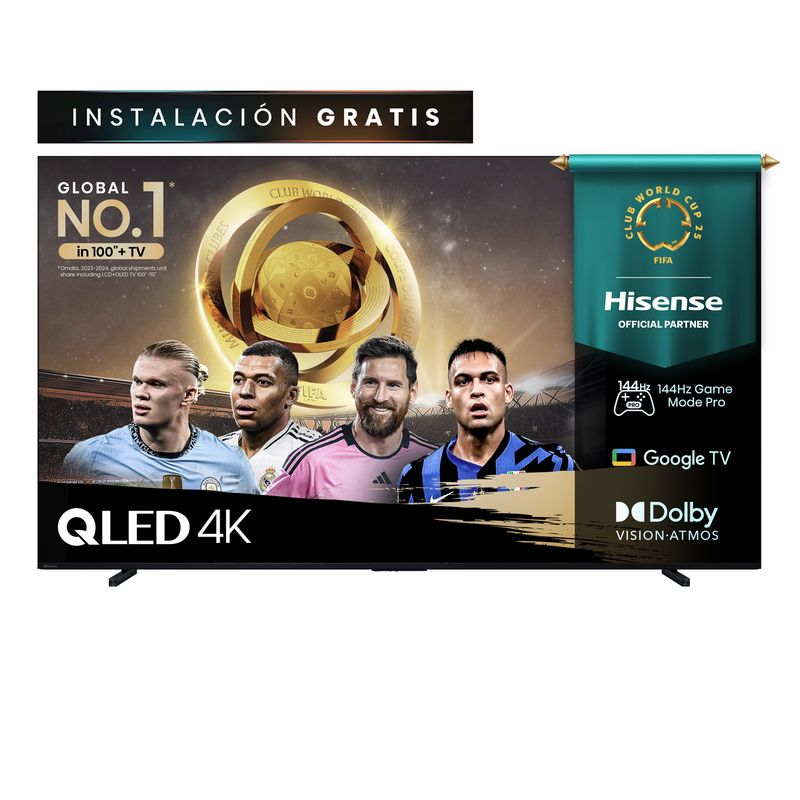 HISENSE - Smart Tv QLED 100" 100Q7QG Android TV 4K UHD Hisense