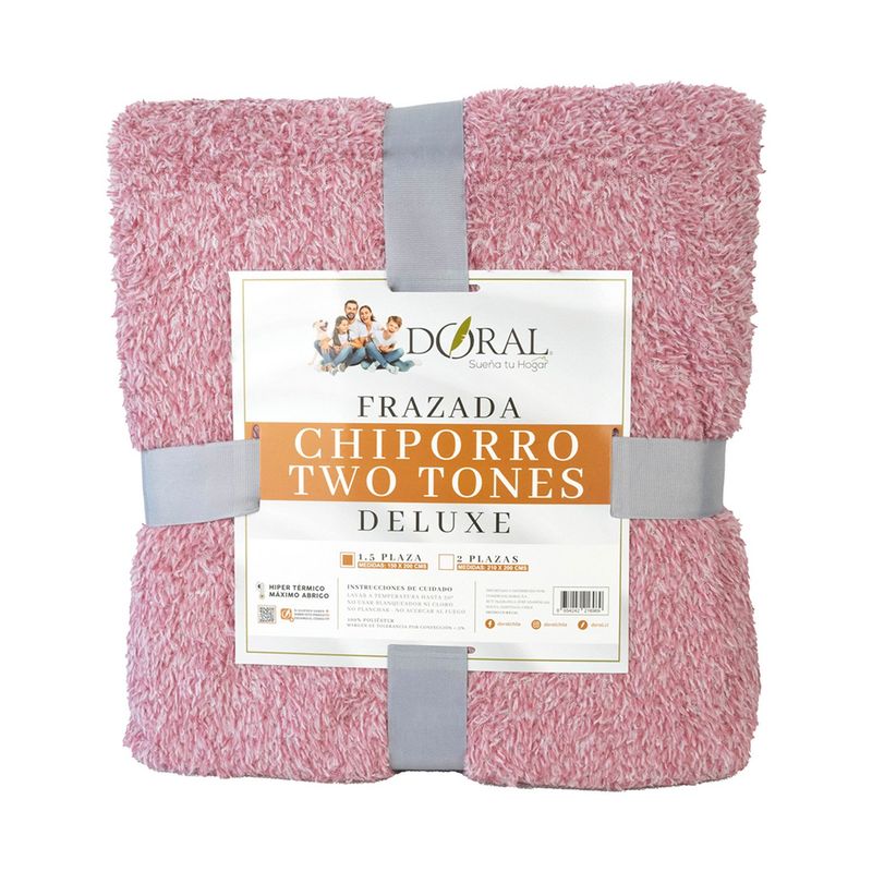 DORAL - Frazada Chiporro Two Tones 1,5 Plazas Doral