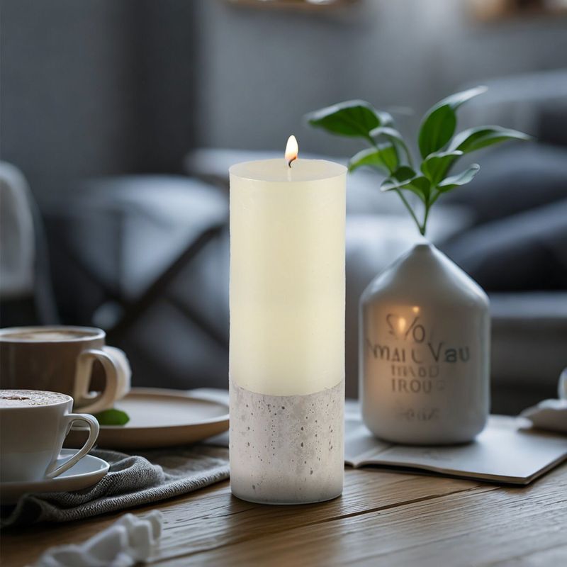 MOOD - Vela Con Base De Cemento 7X20 Cm Mood