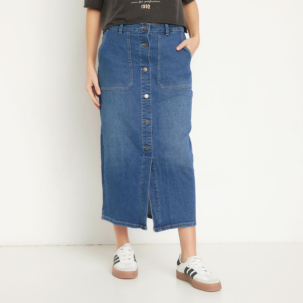 ONLY - Falda Midi Mujer Only