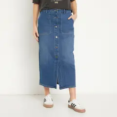 ONLY - Falda Midi Mujer