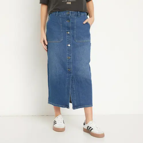 ONLY - Falda Midi Mujer