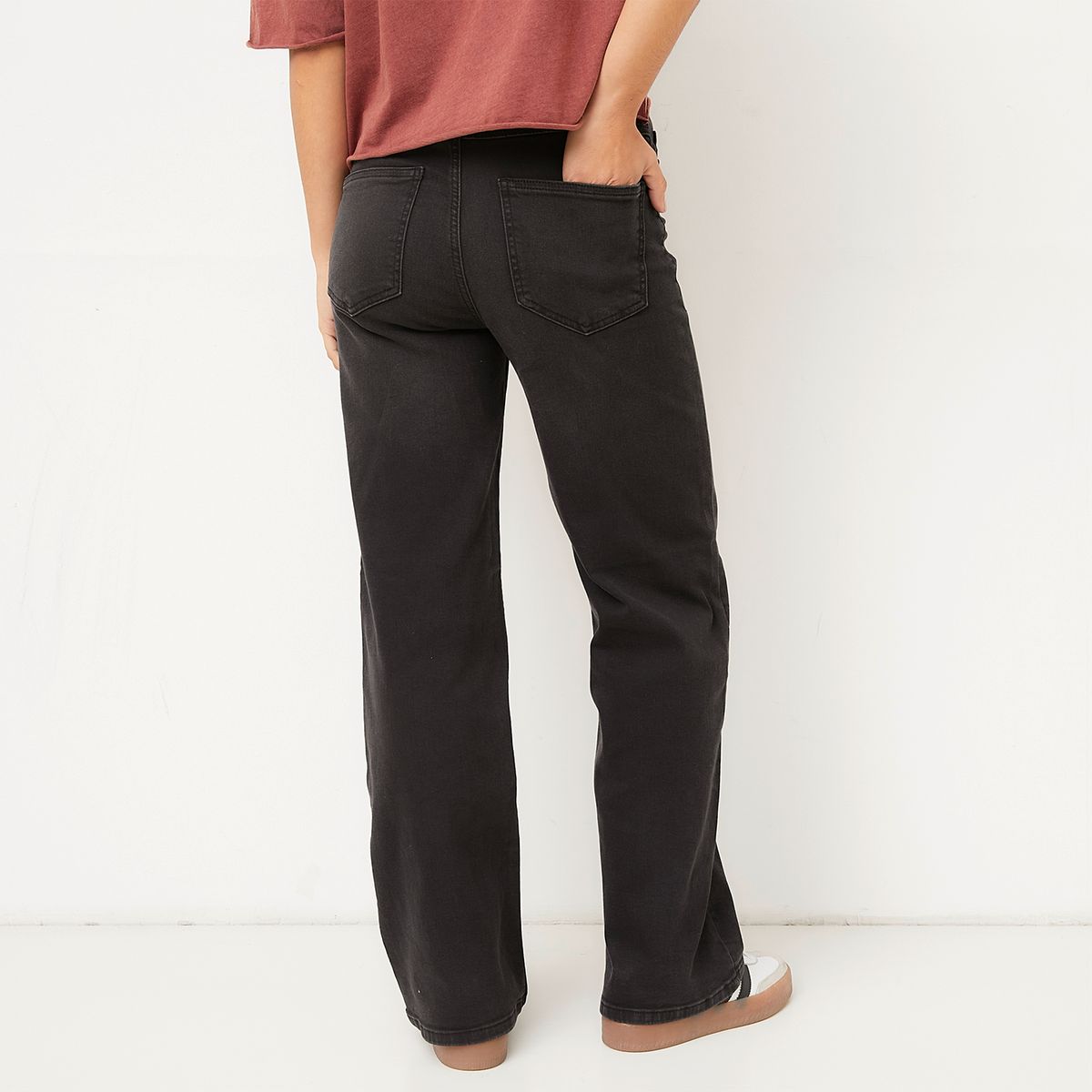 ONLY - Jeans Straight Tiro Alto Mujer Only