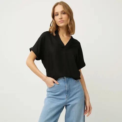 VERO MODA - Blusa Manga Corta Mujer