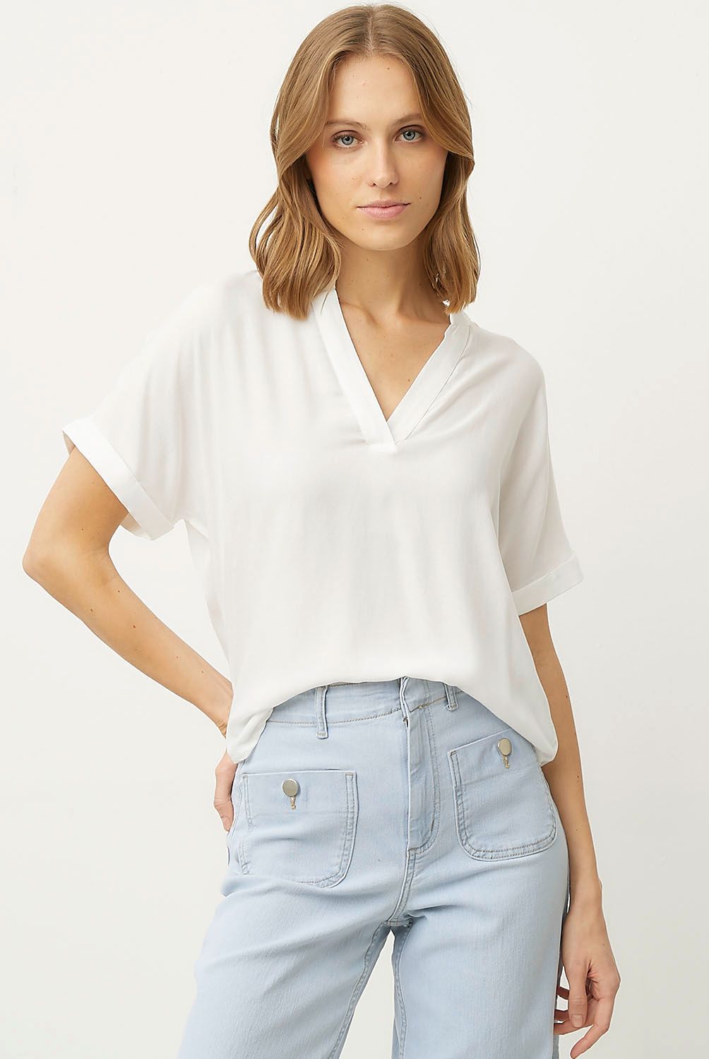 VERO MODA - Blusa Manga Corta Mujer Vero Moda