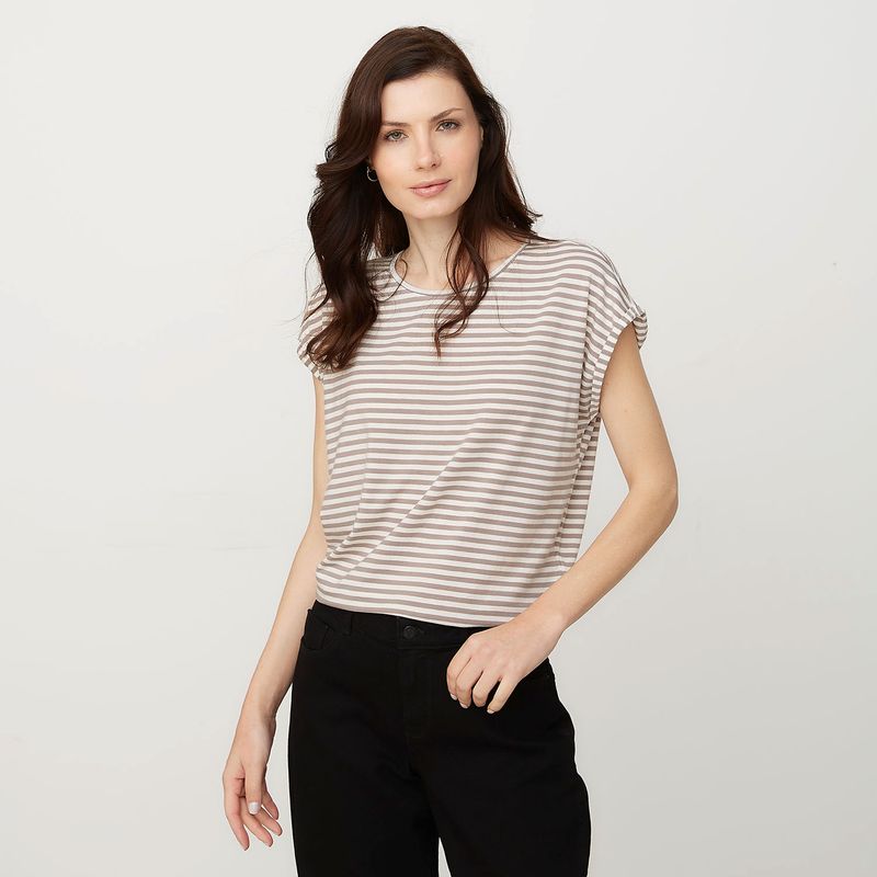 VERO MODA - Polera Estampada Manga Corta Mujer Vero Moda