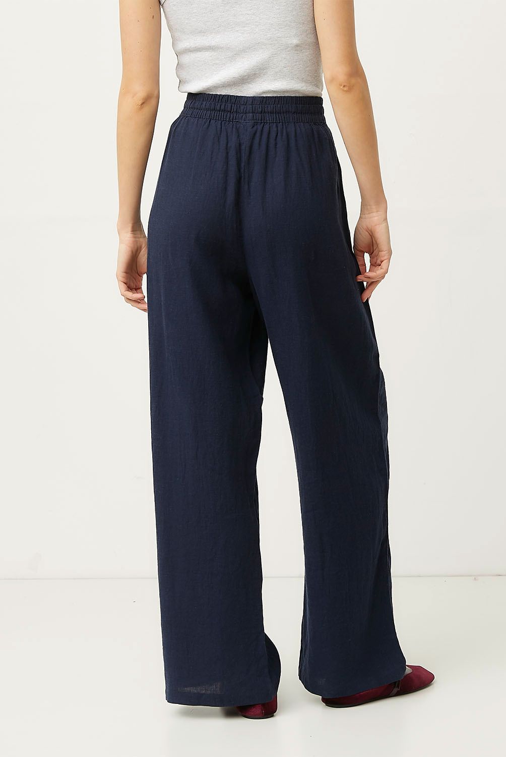 VERO MODA - Pantalón Lino Mujer Vero Moda