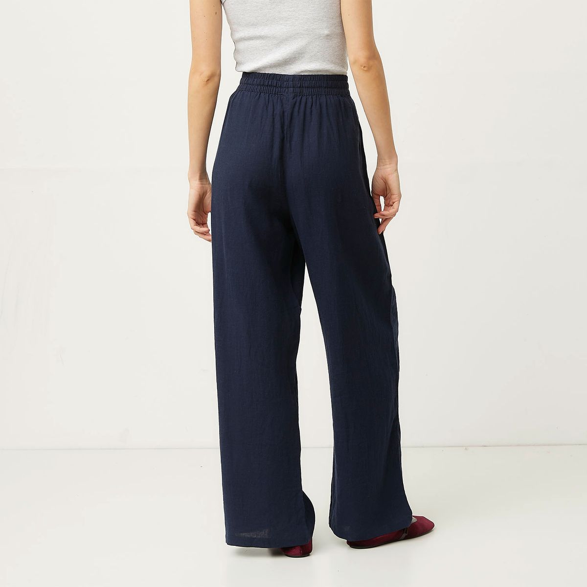 VERO MODA - Pantalón Lino Mujer Vero Moda