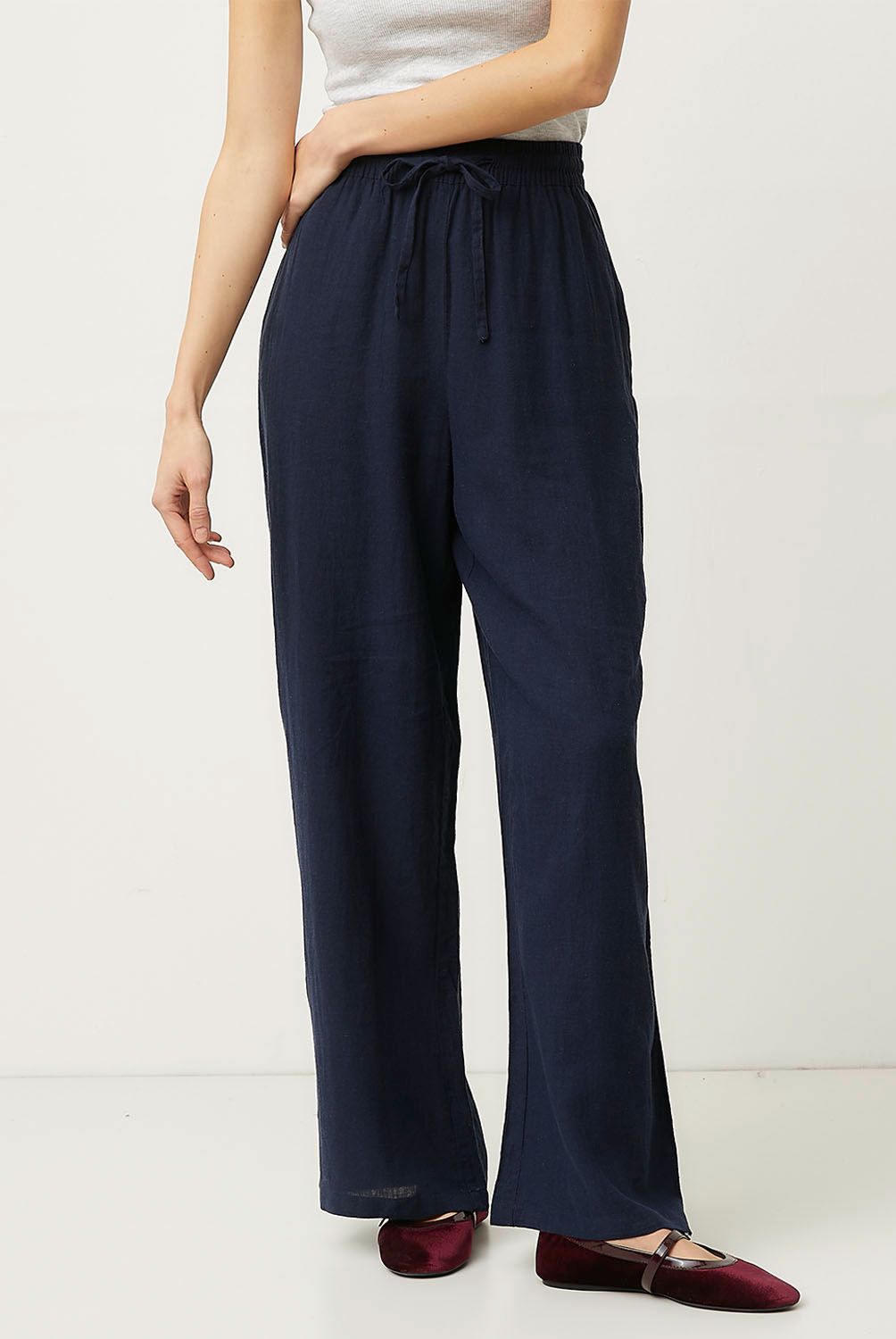 VERO MODA - Pantalón Lino Mujer Vero Moda