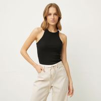 Polera Halter Algodón Mujer