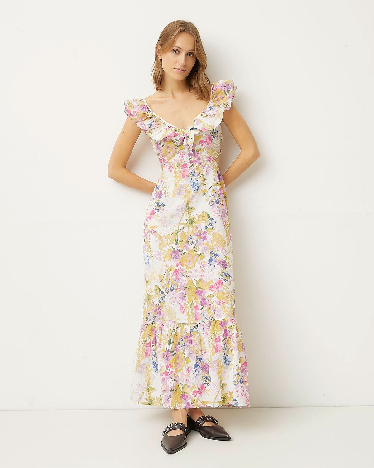 VERO MODA Vestido Largo 100% Algodón Mujer Vero Moda