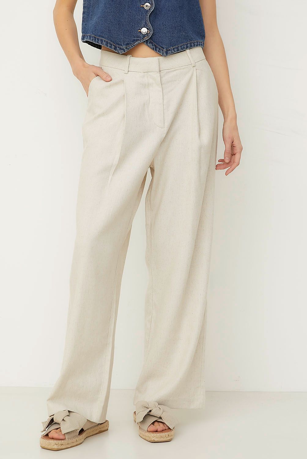 VERO MODA - Pantalón Ancho Mujer Vero Moda