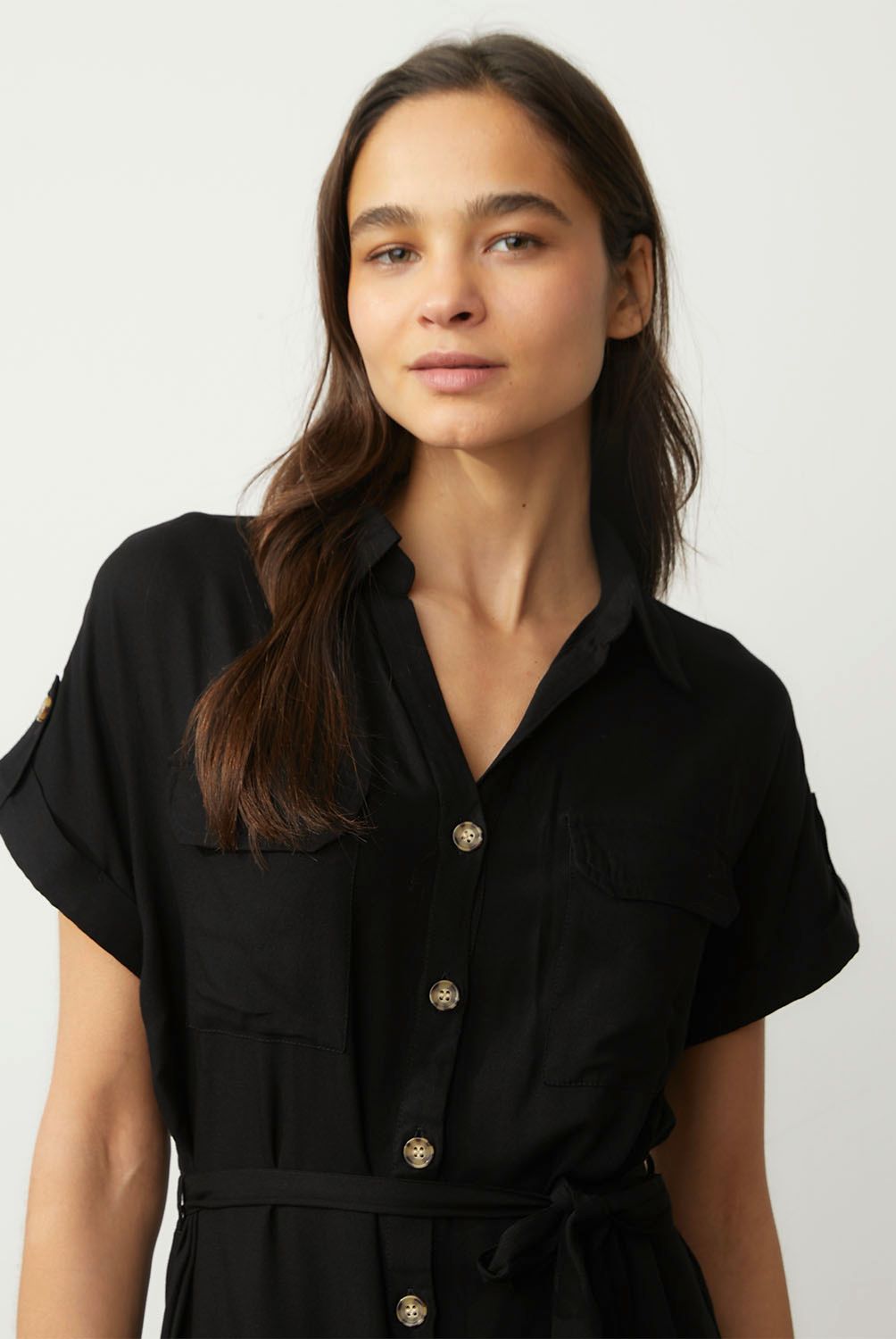 VERO MODA - Vestido Largo Botones  Mujer Vero Moda