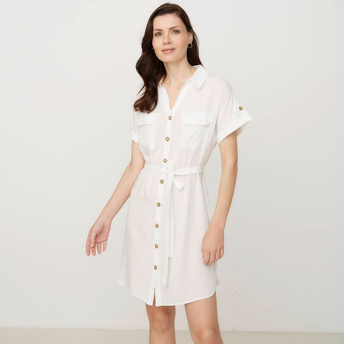 VERO MODA - Vestido Largo Botones  Mujer Vero Moda