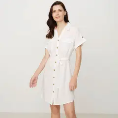 VERO MODA - Vestido Largo Botones Mujer