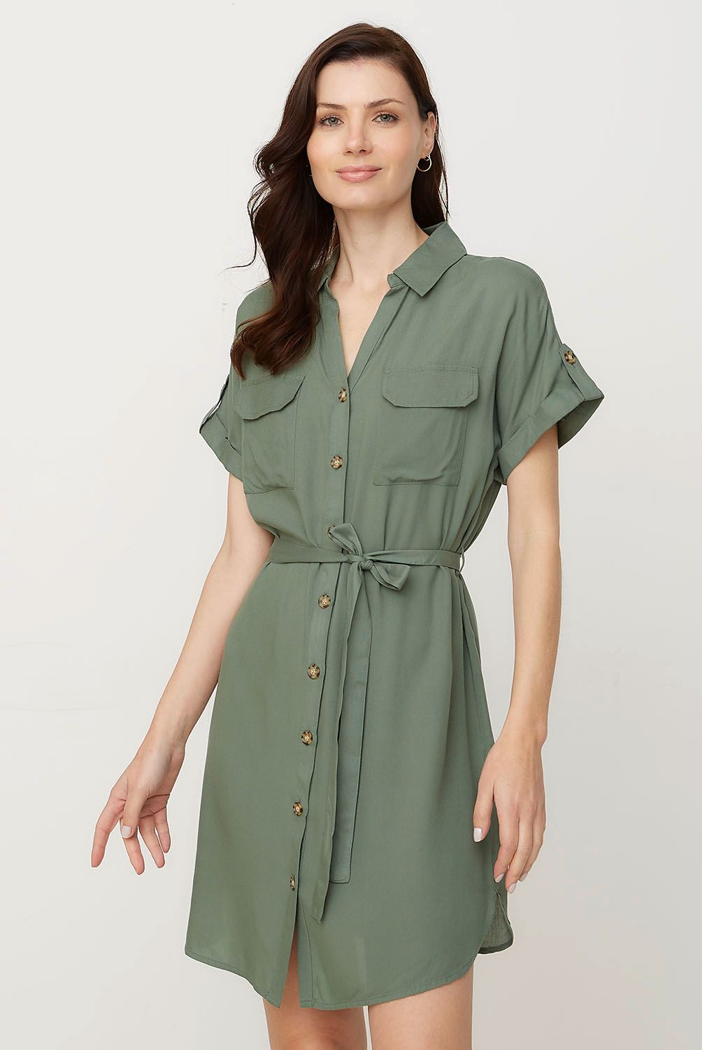 VERO MODA - Vestido Largo Botones  Mujer Vero Moda