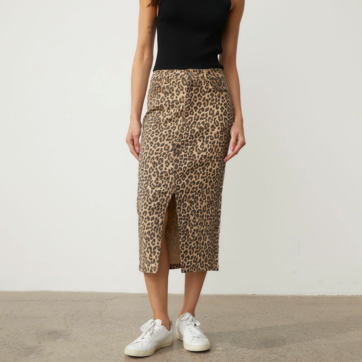 VERO MODA - Falda Midi Estampada Algodón Mujer Vero Moda