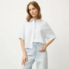 VERO MODA - Blusa Lino Mujer