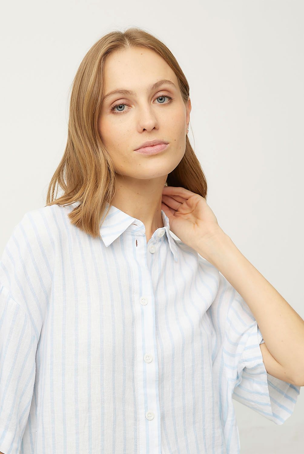 VERO MODA - Blusa Lino Mujer Vero Moda