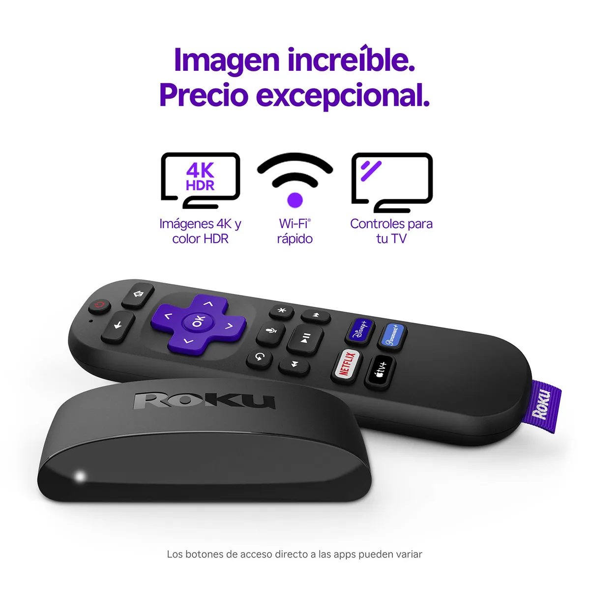 ROKU - Express 4K+ Refac C/Voice Control
