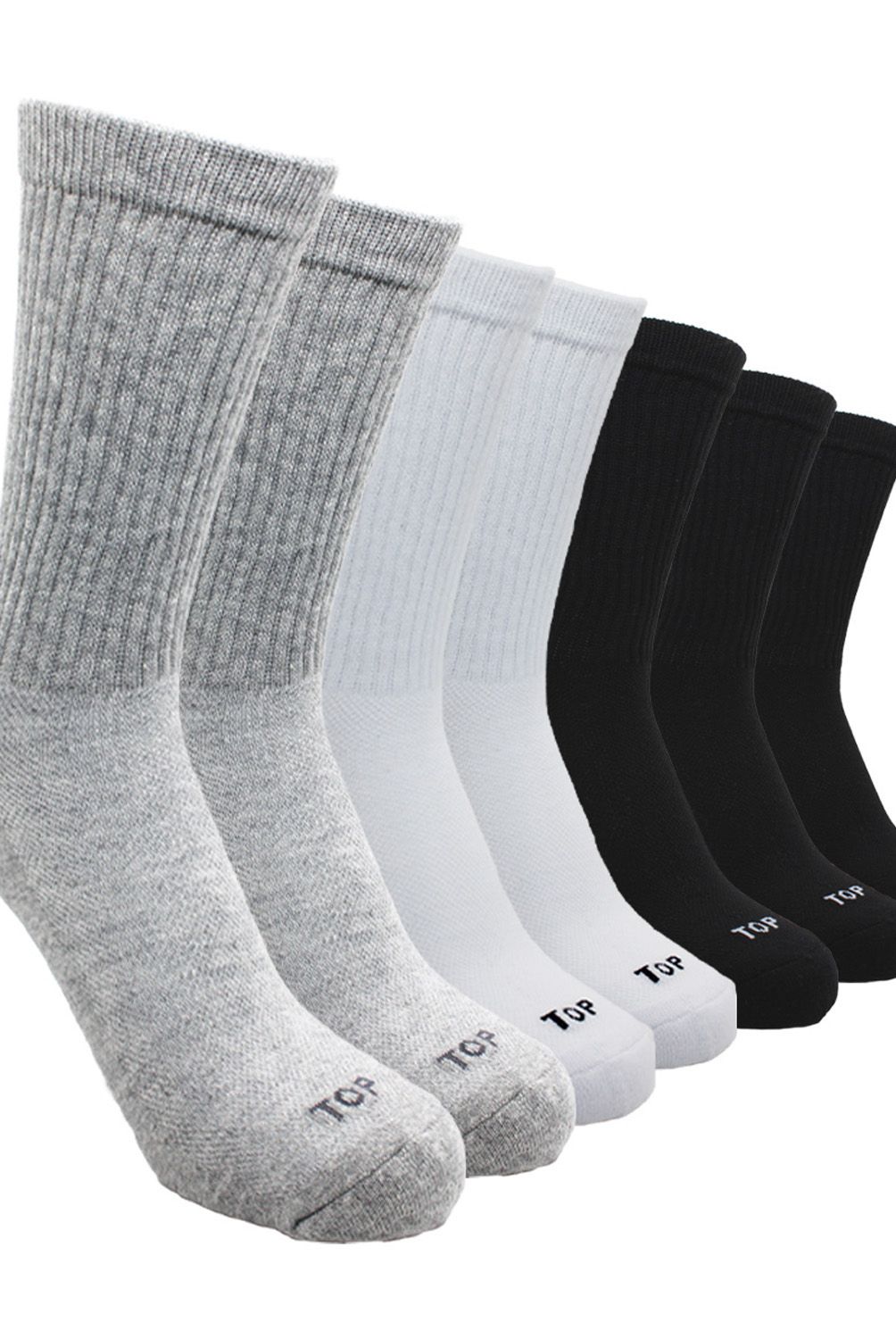 TOP - Pack De 7 Calcetines Deportivo Largos Algodón Top