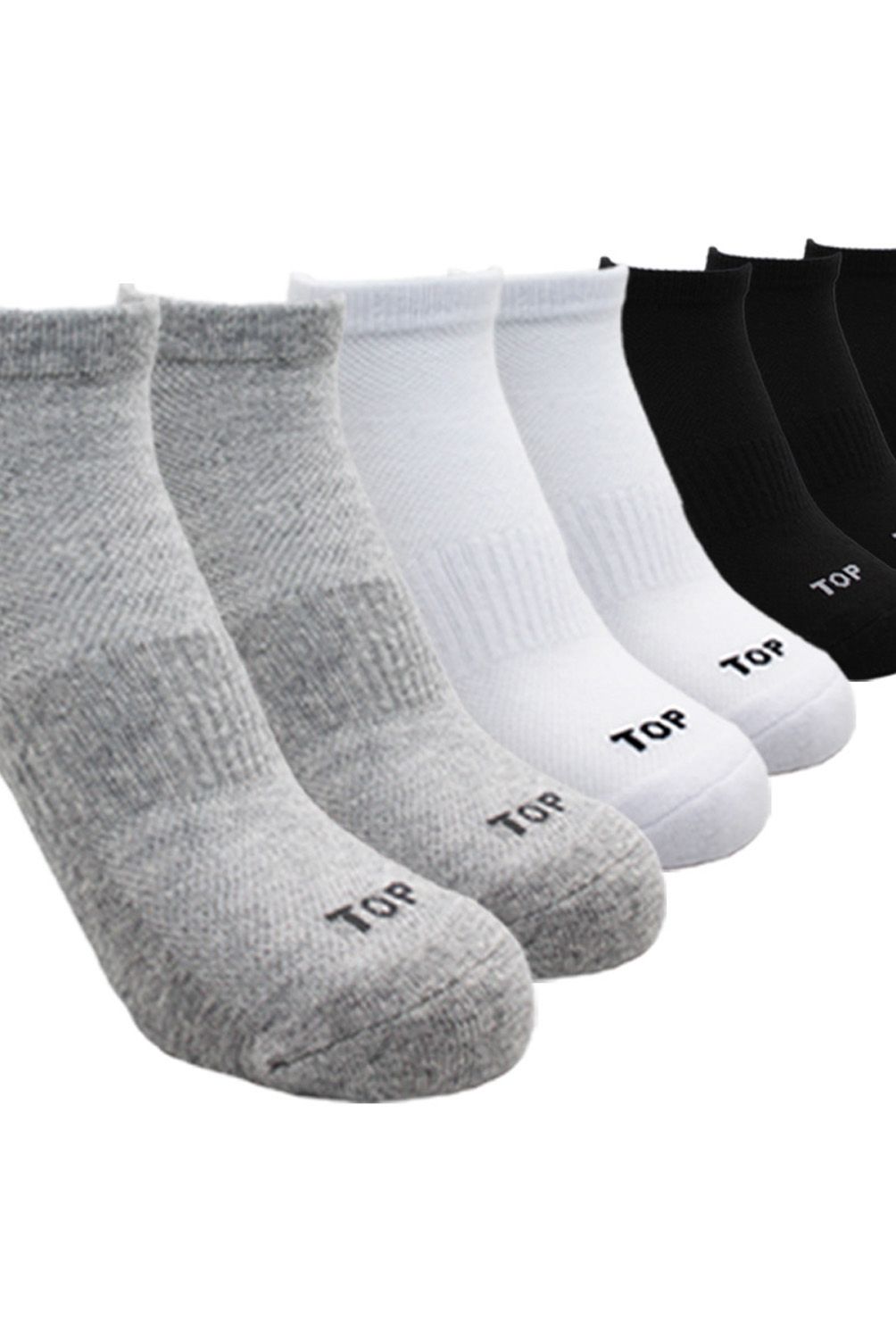 TOP - Pack De 7 Calcetines Deportivo Cortos Algodón Top