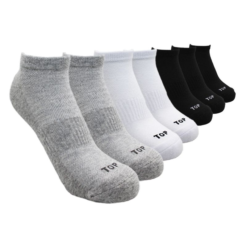 TOP - Pack De 7 Calcetines Deportivo Cortos Algodón Top