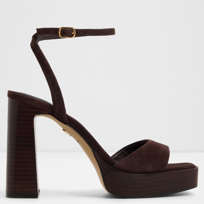 ALDO - Lothon Sandalia Mujer Cuero Café Aldo