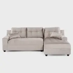 DECO CLASS - Seccional Dubai Xs Derecho Velvet Gris