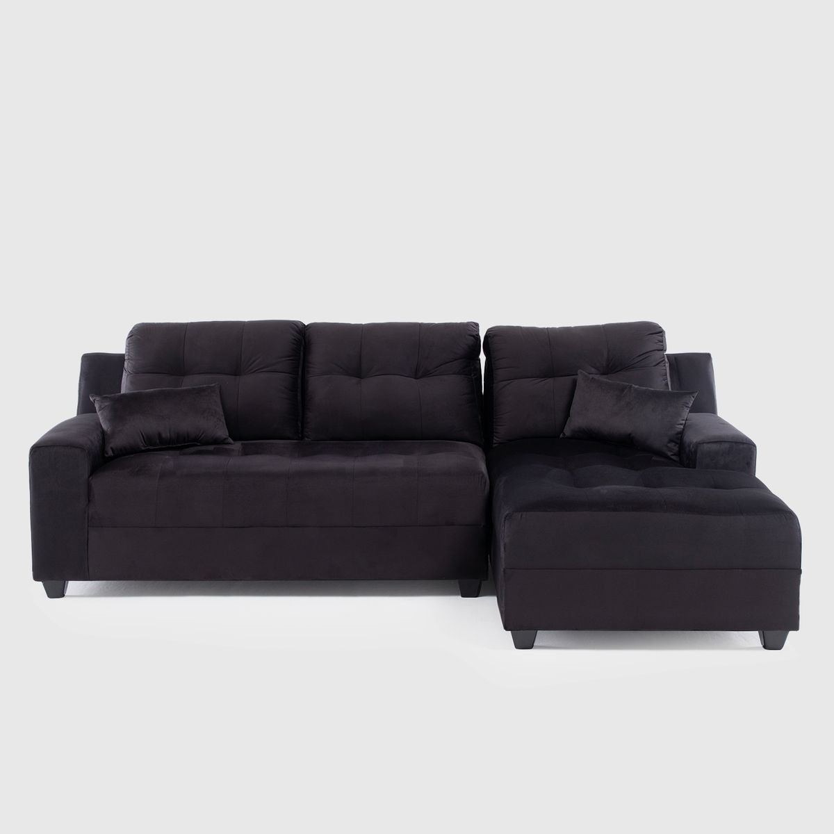 DECO CLASS - Seccional Dubai Xs Derecho Velvet Gris Deco Class