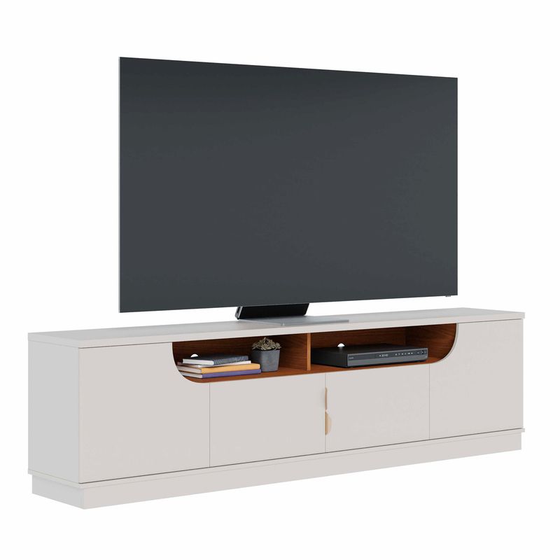DI PORETTI - Rack Santorini 75" 4 Puertas Blanco Di Poretti