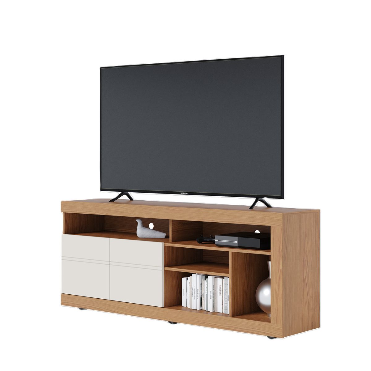 DI PORETTI - Rack Inaja 65" 2 Puertas Blanco Di Poretti