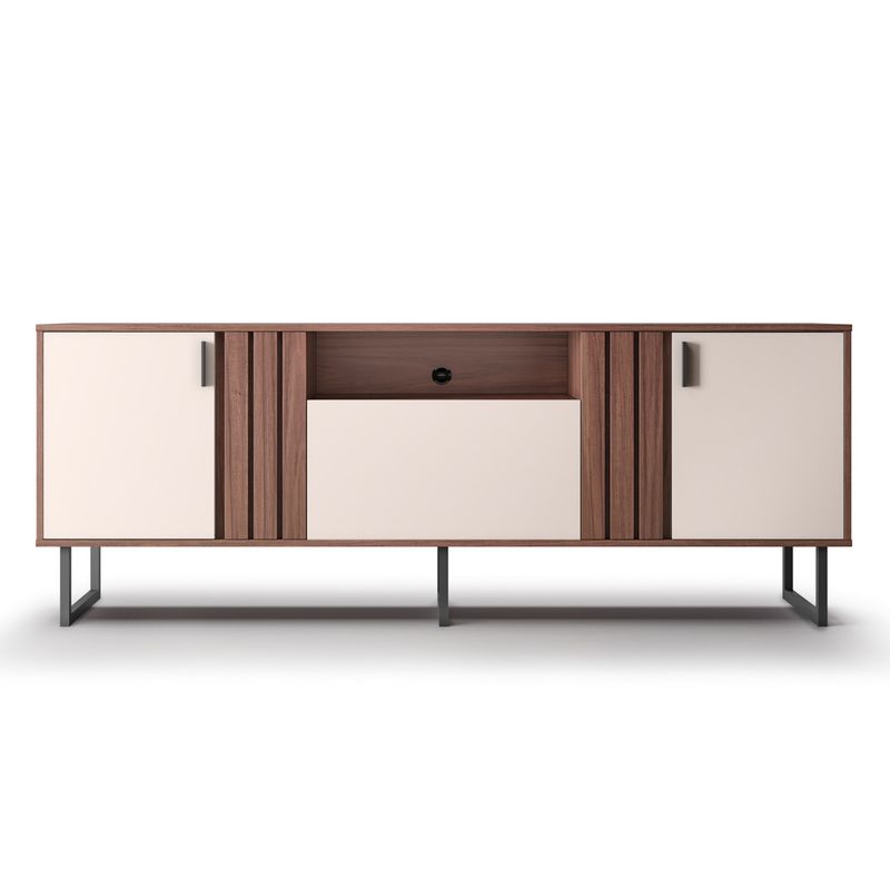 DI PORETTI - Rack Jurua 70" 3 Puertas Café Oscuro Di Poretti