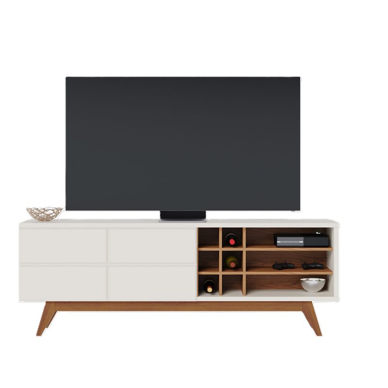 DI PORETTI - Rack Noronha 75" 2 Puertas Blanco Di Poretti