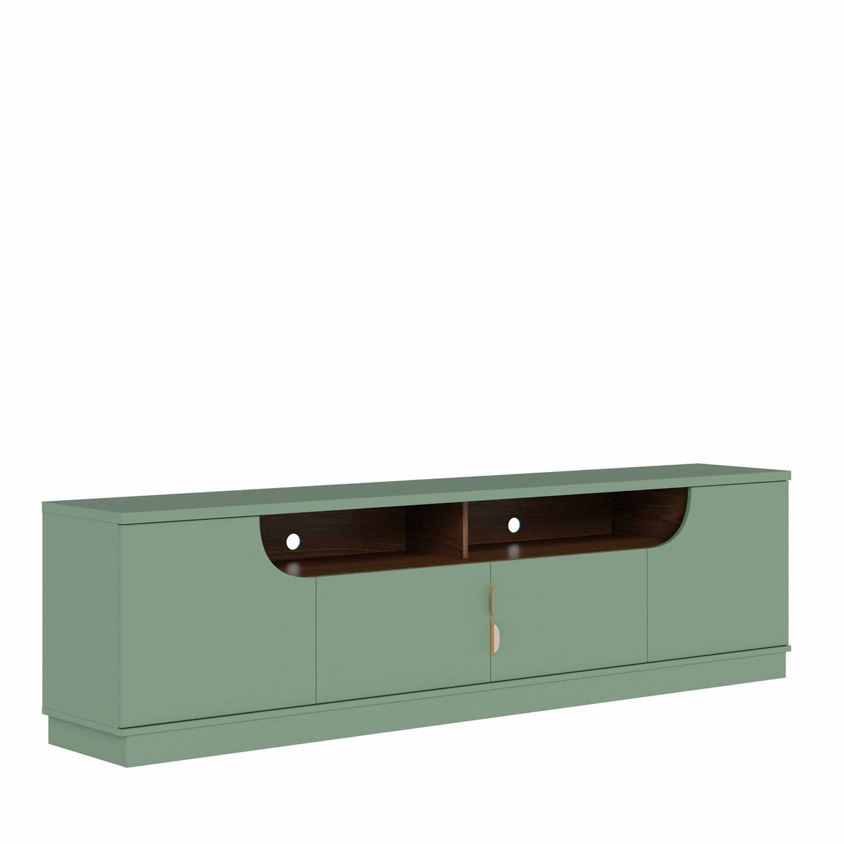 DI PORETTI - Rack Santorini 75" 4 Puertas Verde Di Poretti