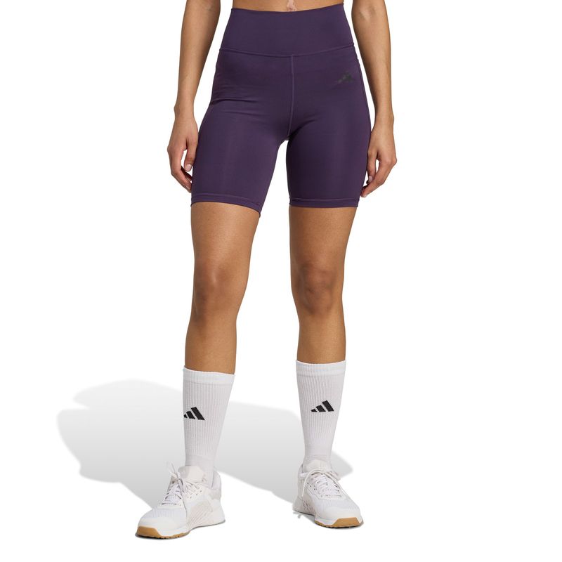 ADIDAS - Calza Cortas Optime Essentials Stash Pocket 7 Pulgadas Mujer Adidas