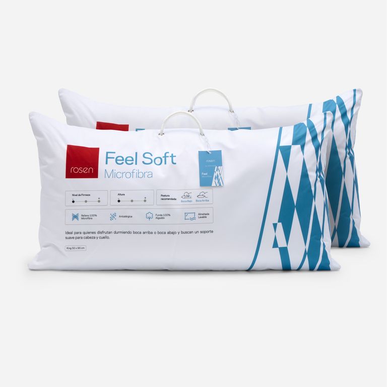 Set 2 Almohadas Soft Microfibra 50X90CM