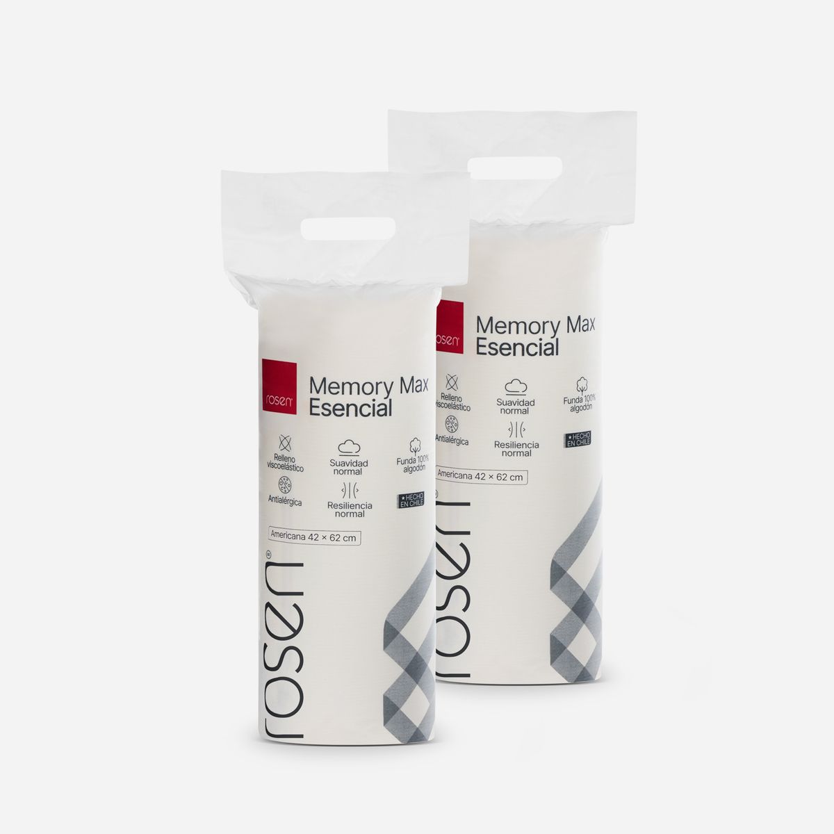 ROSEN - Set 2 Almohadas Memory Max Esencial King Rosen
